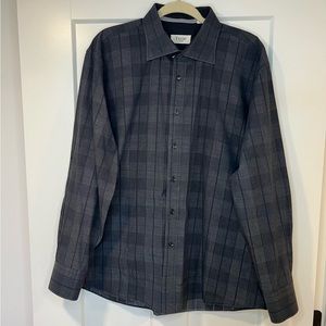 Tiglio Sport XL Blk Plaid Button Up